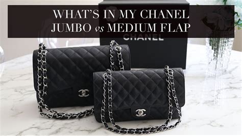 chanel flip bag medium vs large